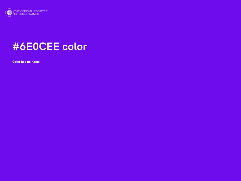 #6E0CEE color image