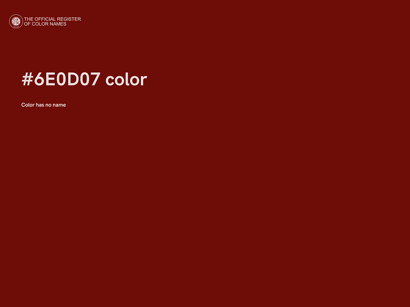 #6E0D07 color image