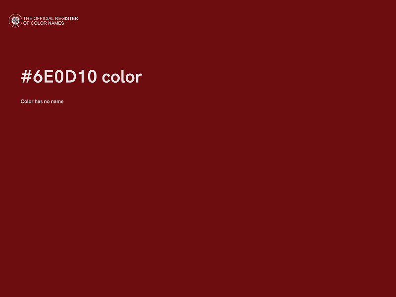 #6E0D10 color image