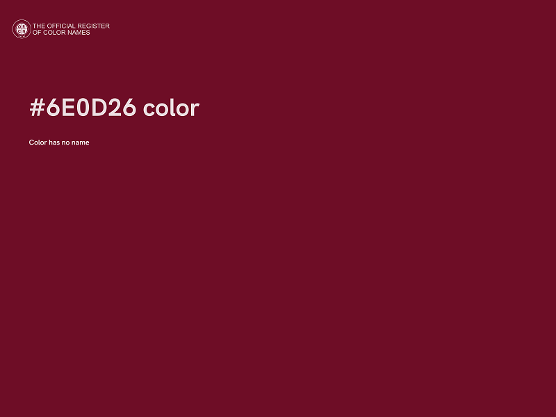 #6E0D26 color image