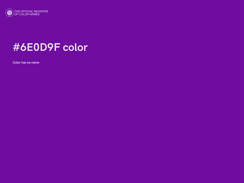 #6E0D9F color image