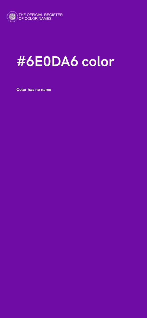 #6E0DA6 color image