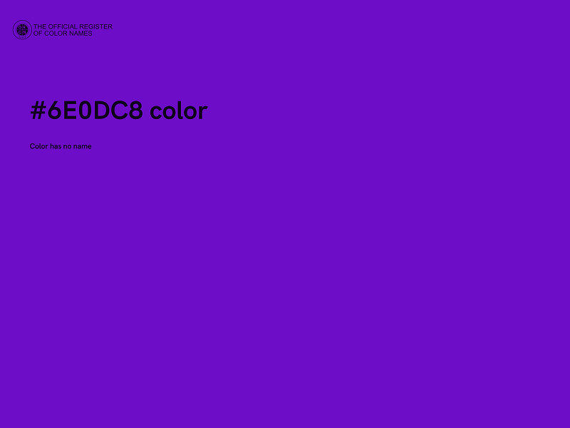 #6E0DC8 color image