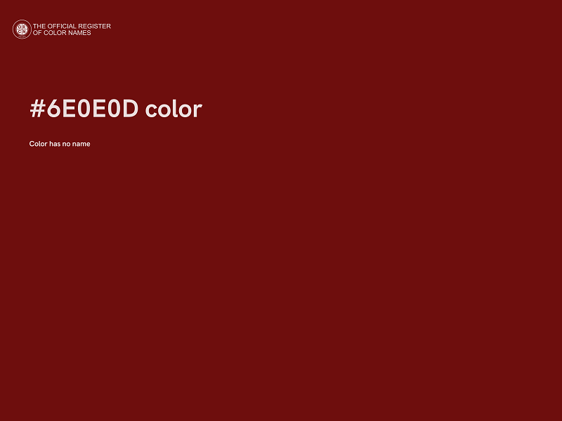 #6E0E0D color image