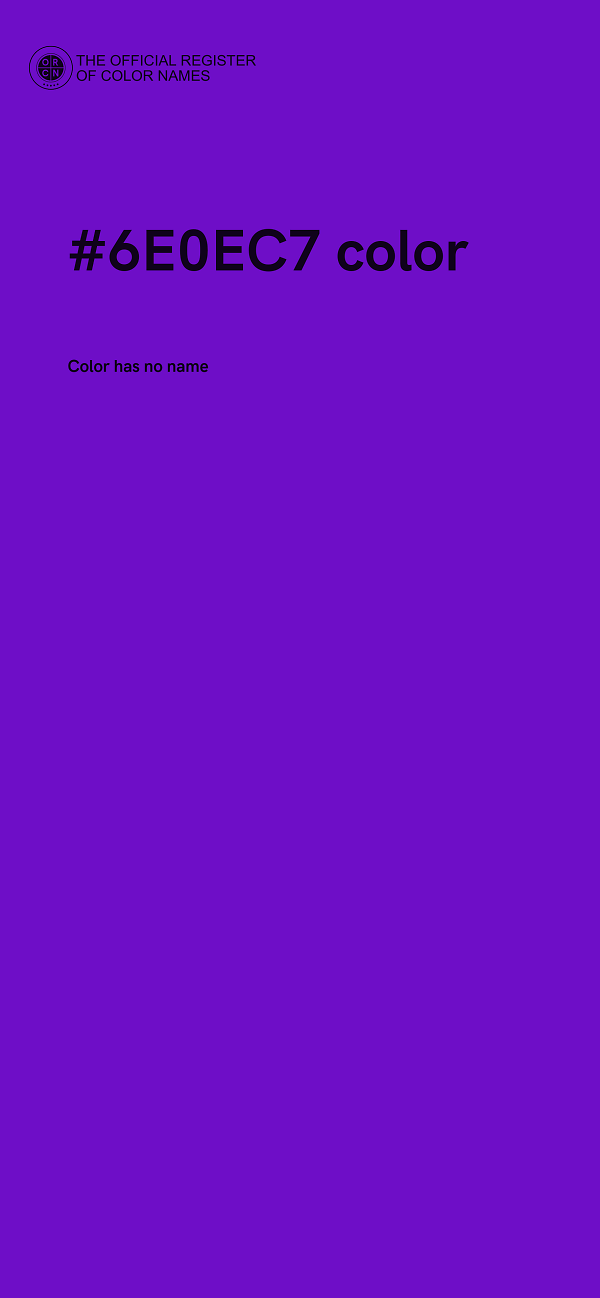 #6E0EC7 color image