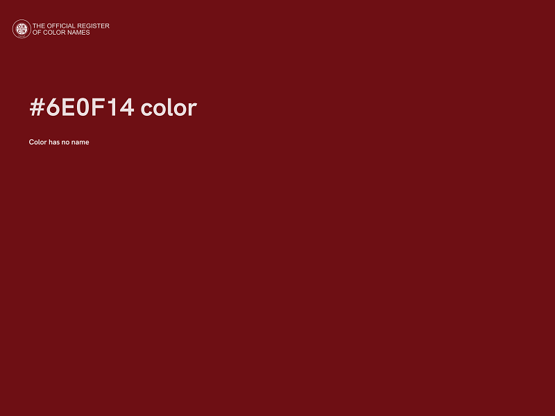 #6E0F14 color image