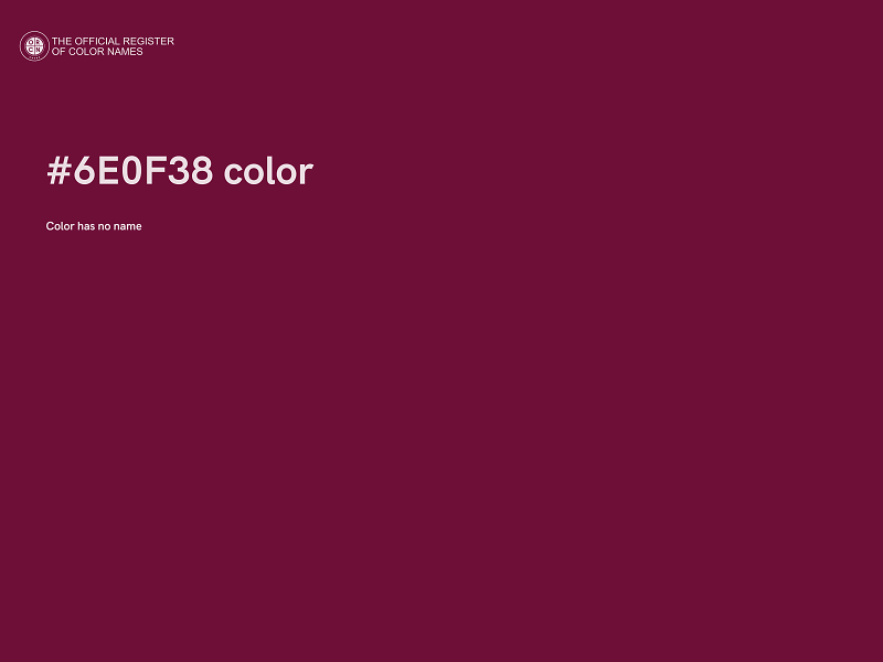 #6E0F38 color image