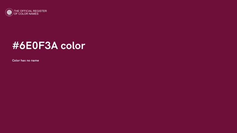 #6E0F3A color image