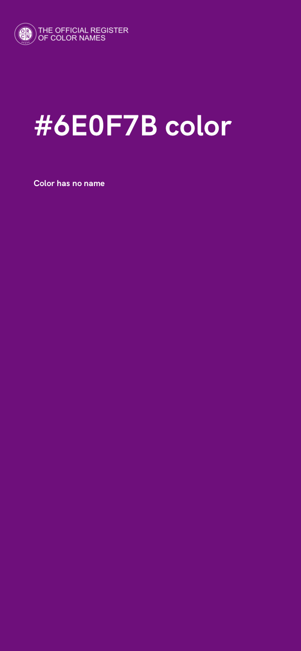 #6E0F7B color image
