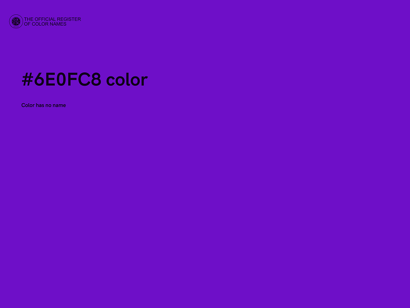 #6E0FC8 color image