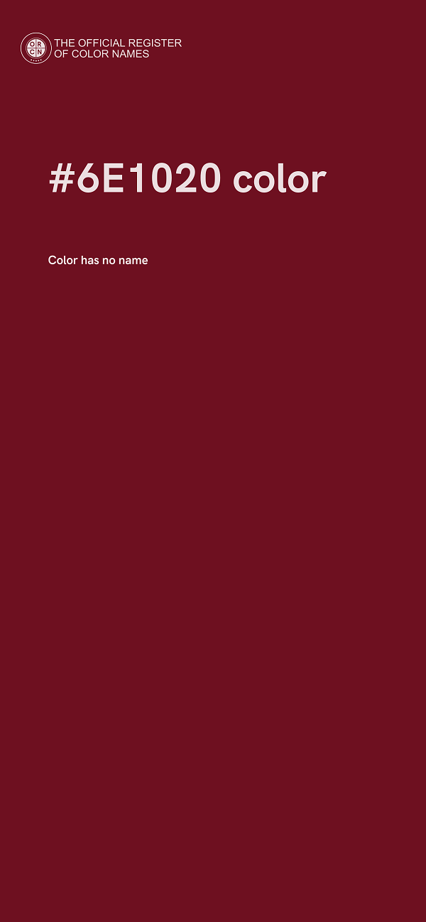 #6E1020 color image