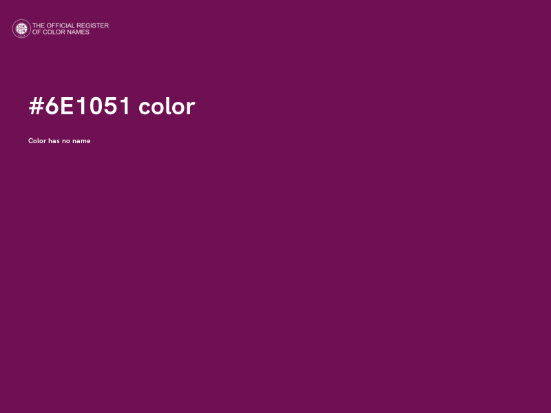 #6E1051 color image