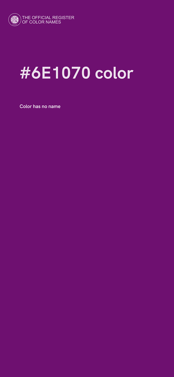 #6E1070 color image
