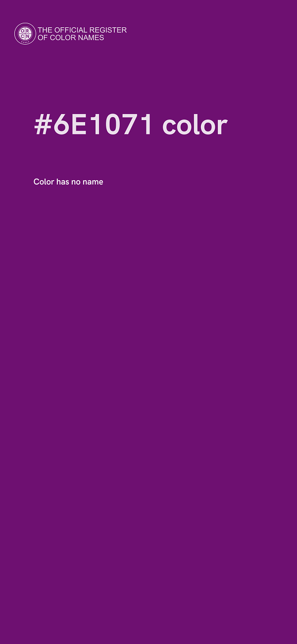 #6E1071 color image