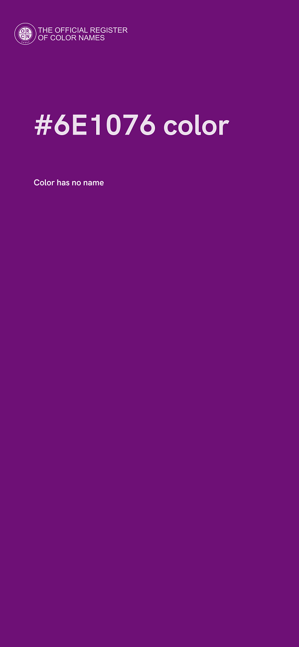 #6E1076 color image