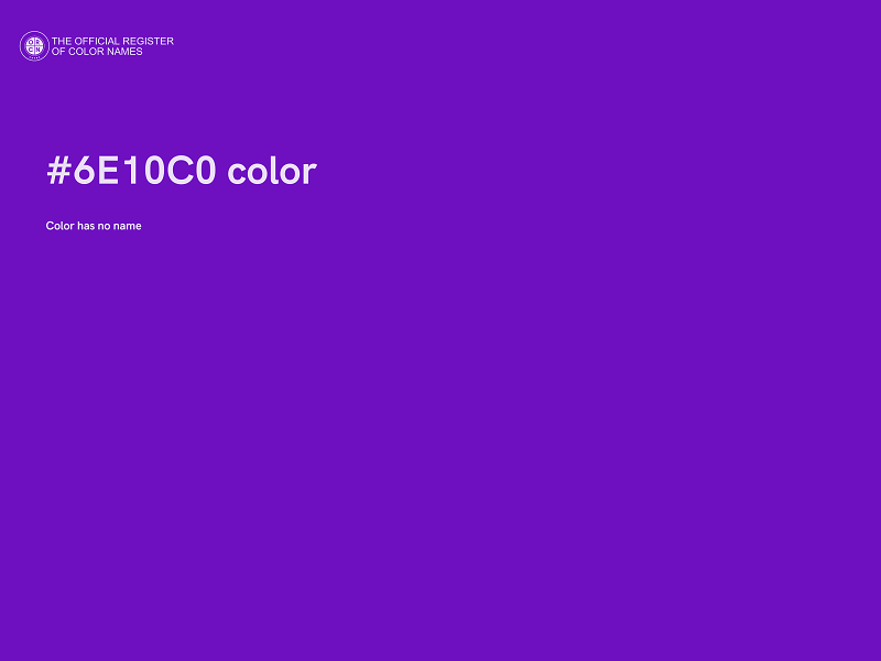 #6E10C0 color image