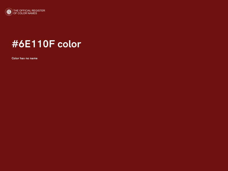 #6E110F color image
