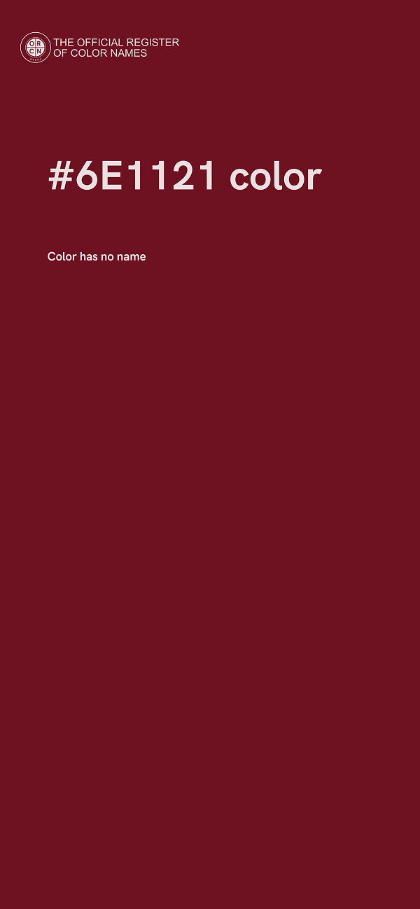#6E1121 color image