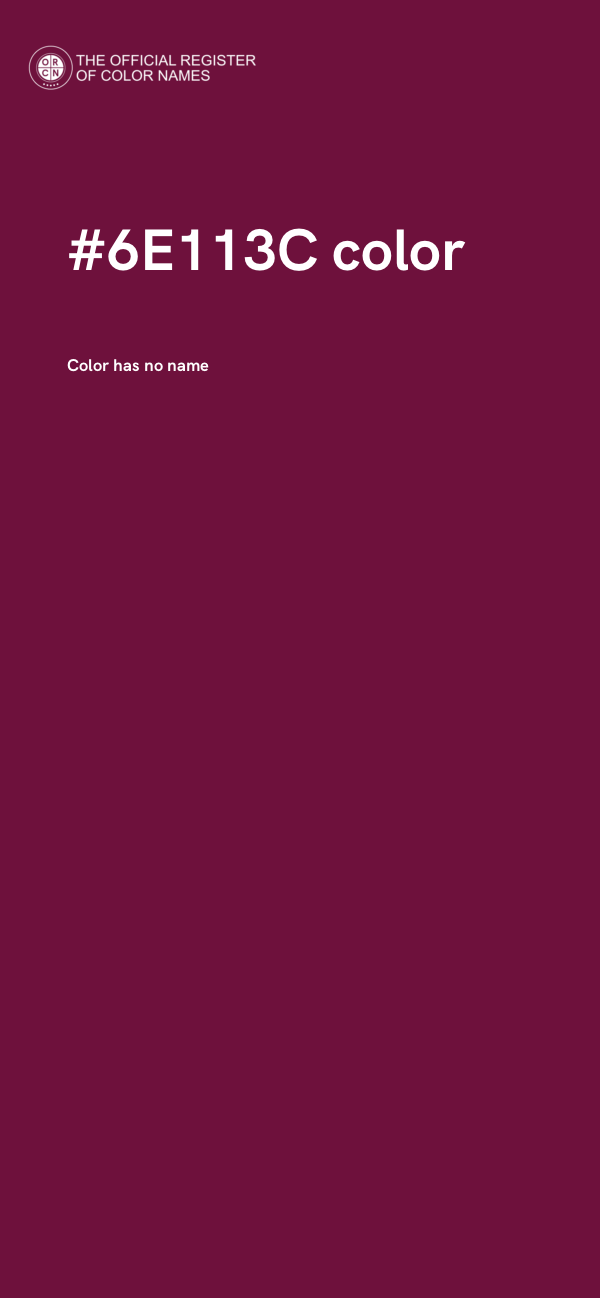 #6E113C color image
