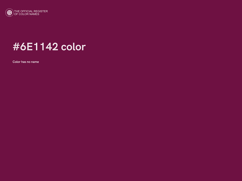 #6E1142 color image