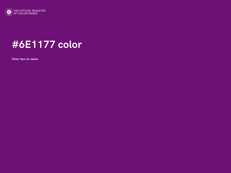#6E1177 color image
