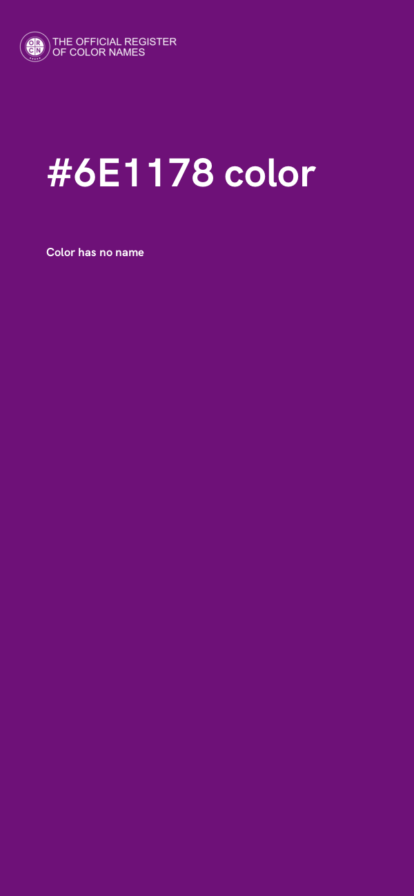 #6E1178 color image