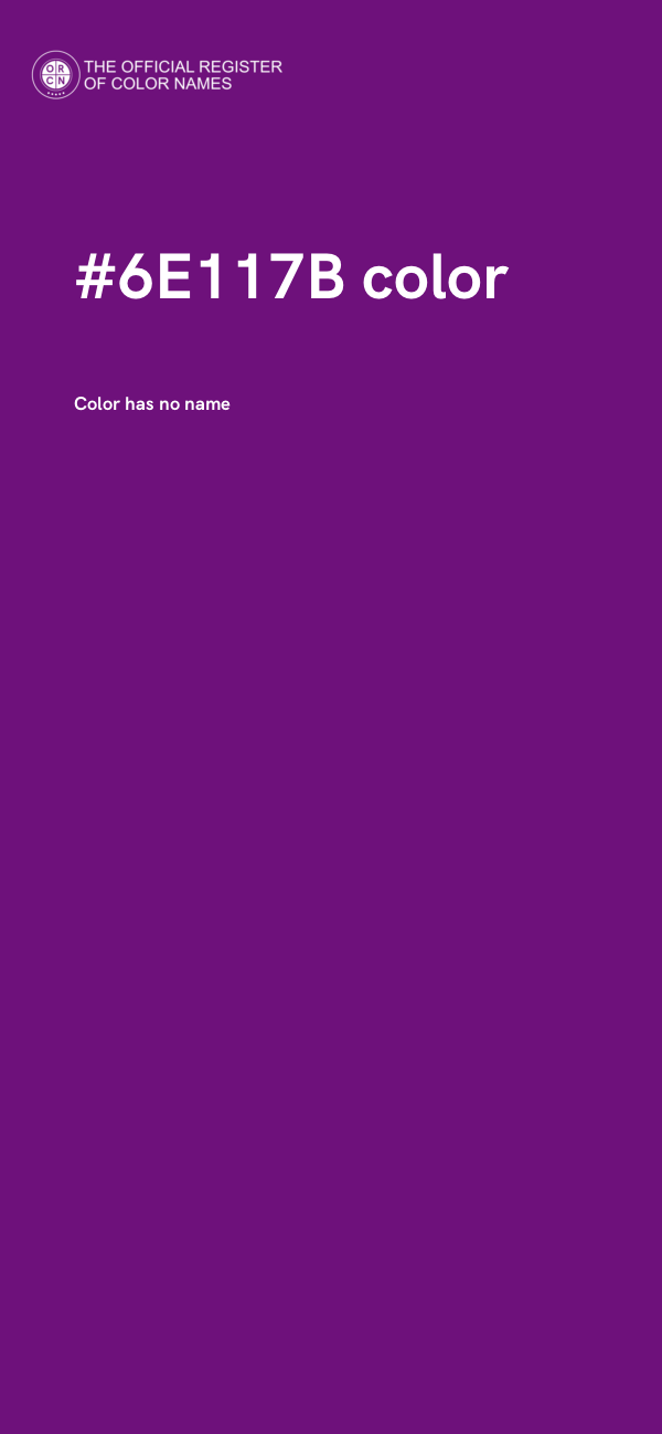 #6E117B color image