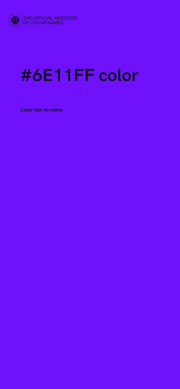 #6E11FF color image