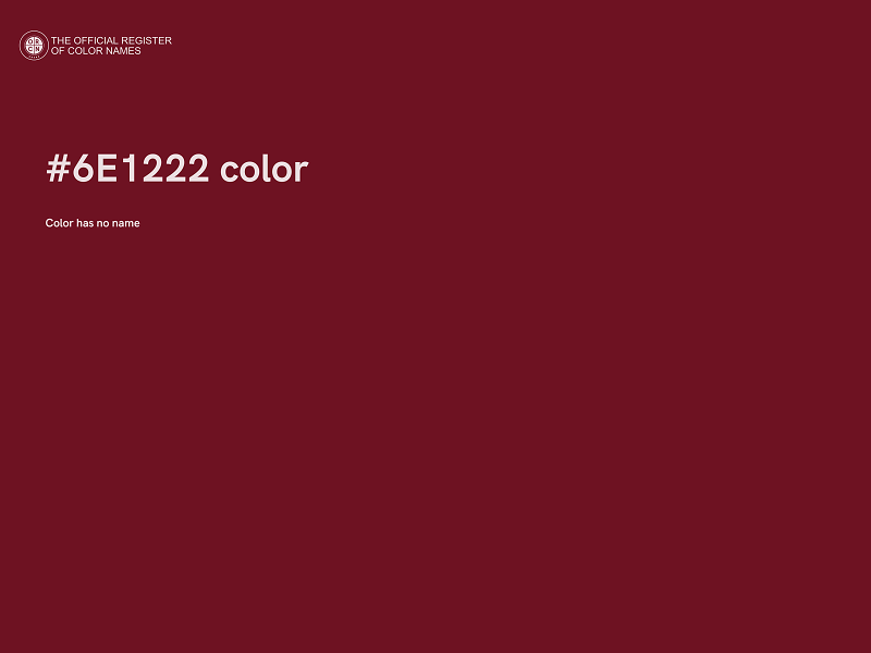 #6E1222 color image