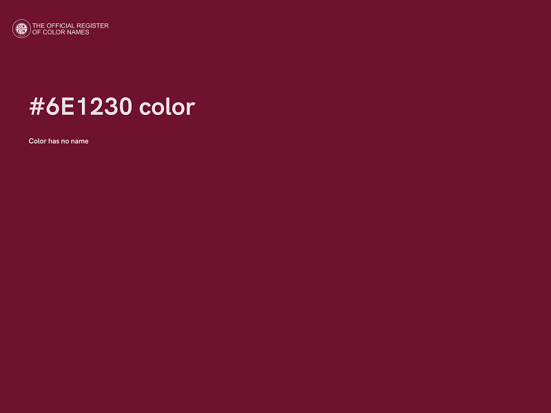 #6E1230 color image