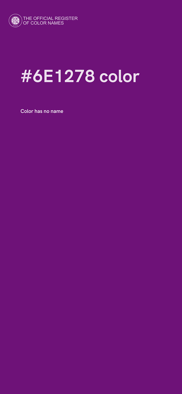 #6E1278 color image