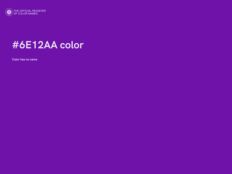 #6E12AA color image