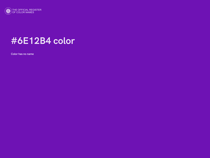 #6E12B4 color image