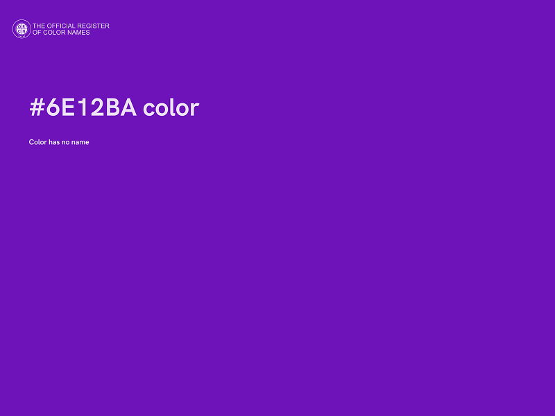 #6E12BA color image