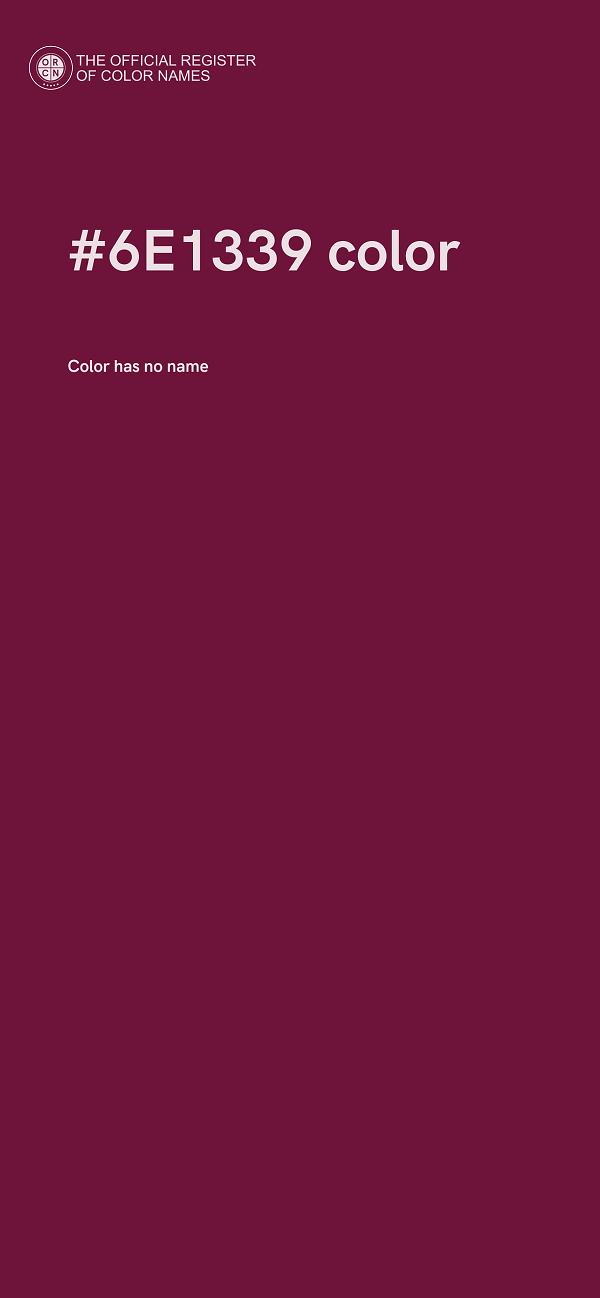 #6E1339 color image