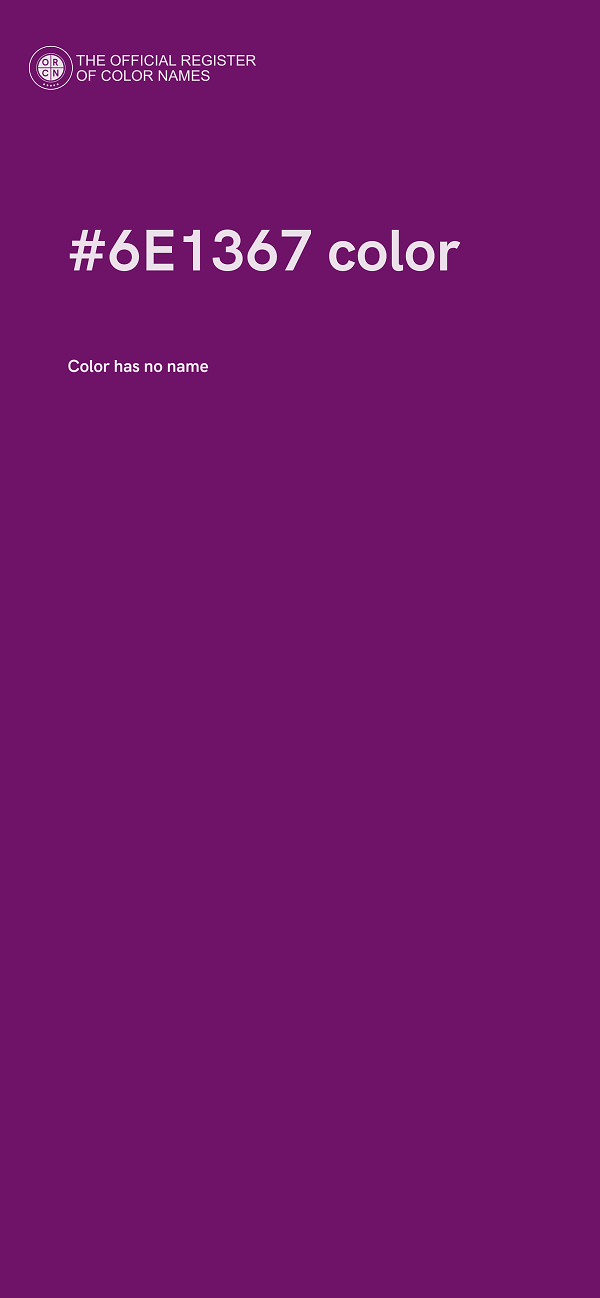 #6E1367 color image