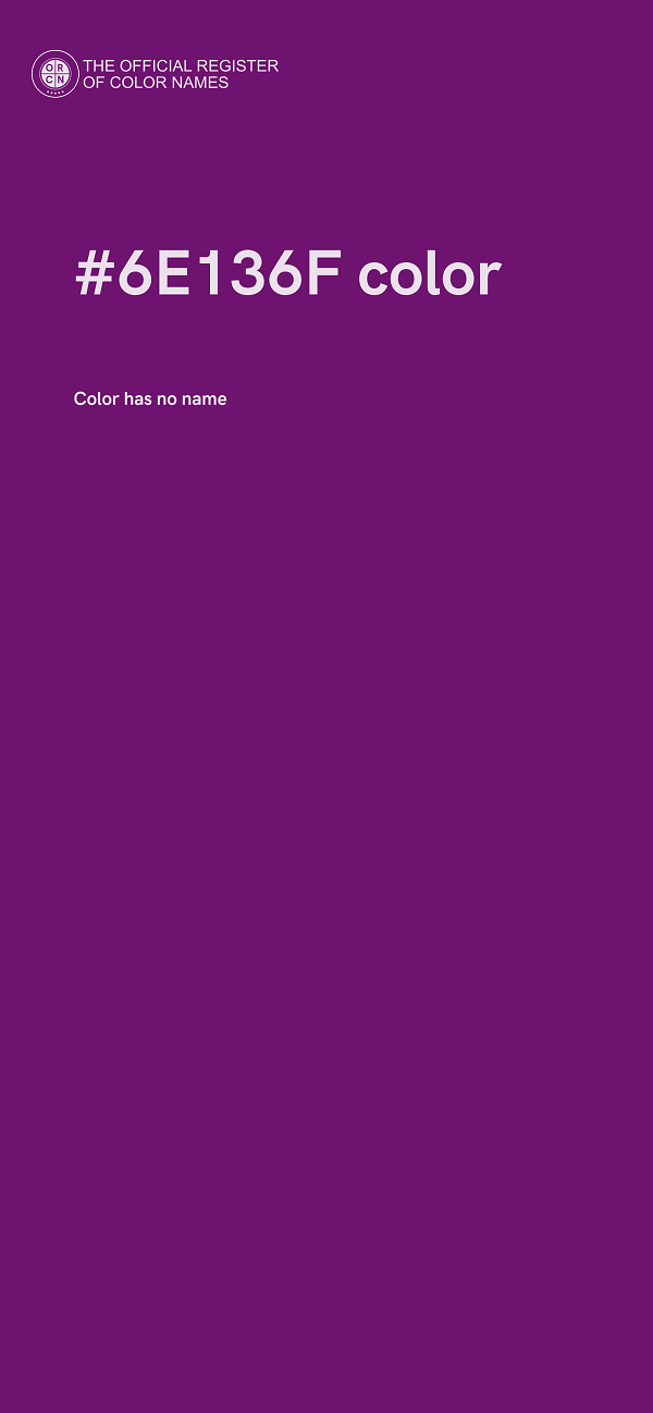 #6E136F color image