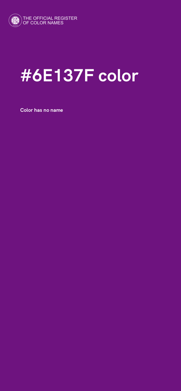 #6E137F color image