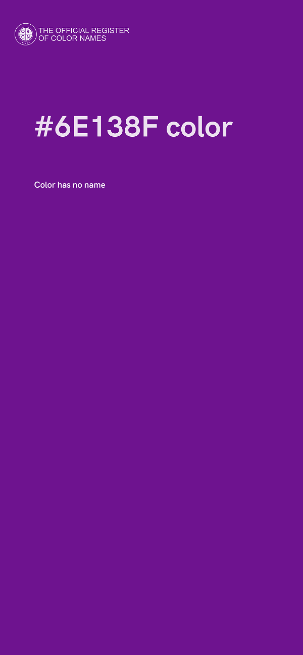 #6E138F color image