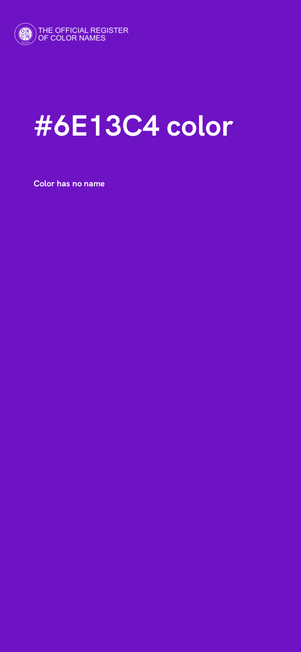 #6E13C4 color image