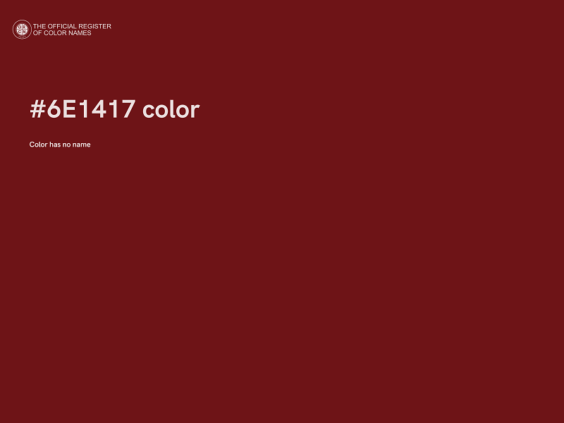 #6E1417 color image