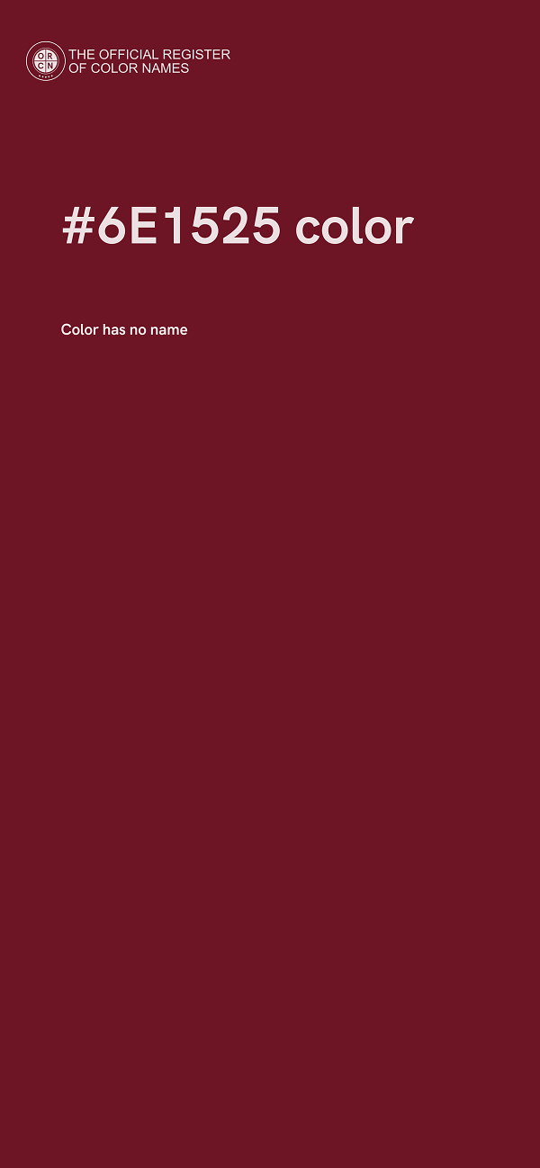 #6E1525 color image