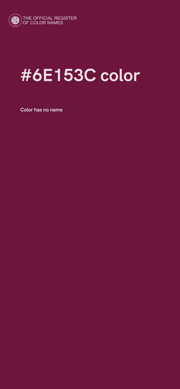 #6E153C color image