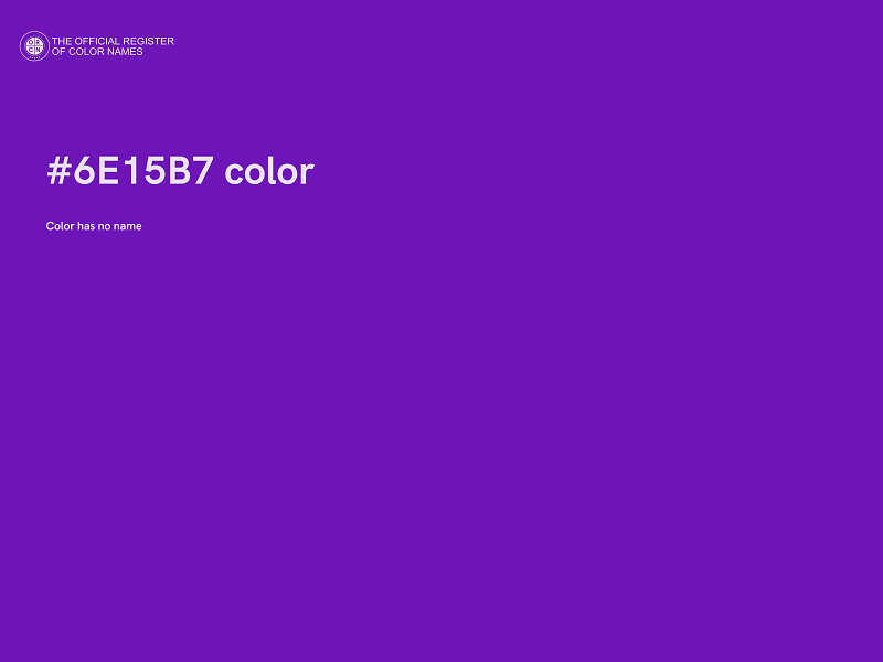 #6E15B7 color image