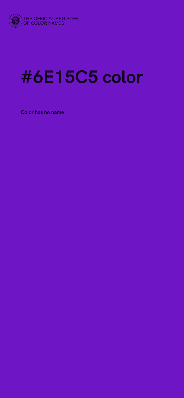 #6E15C5 color image
