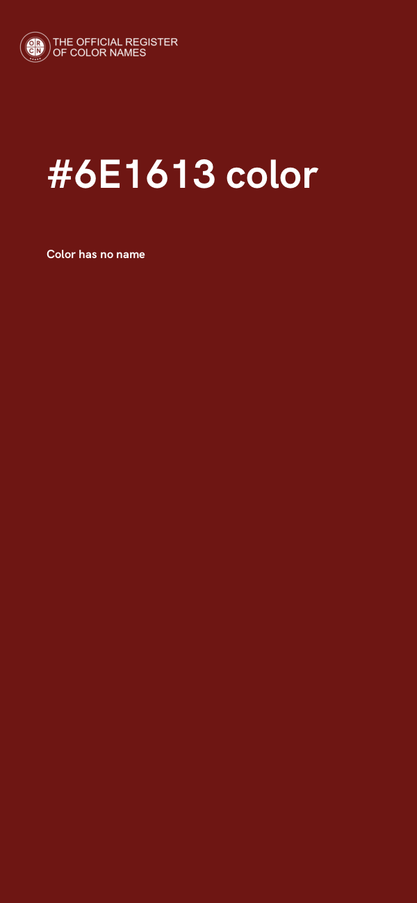 #6E1613 color image