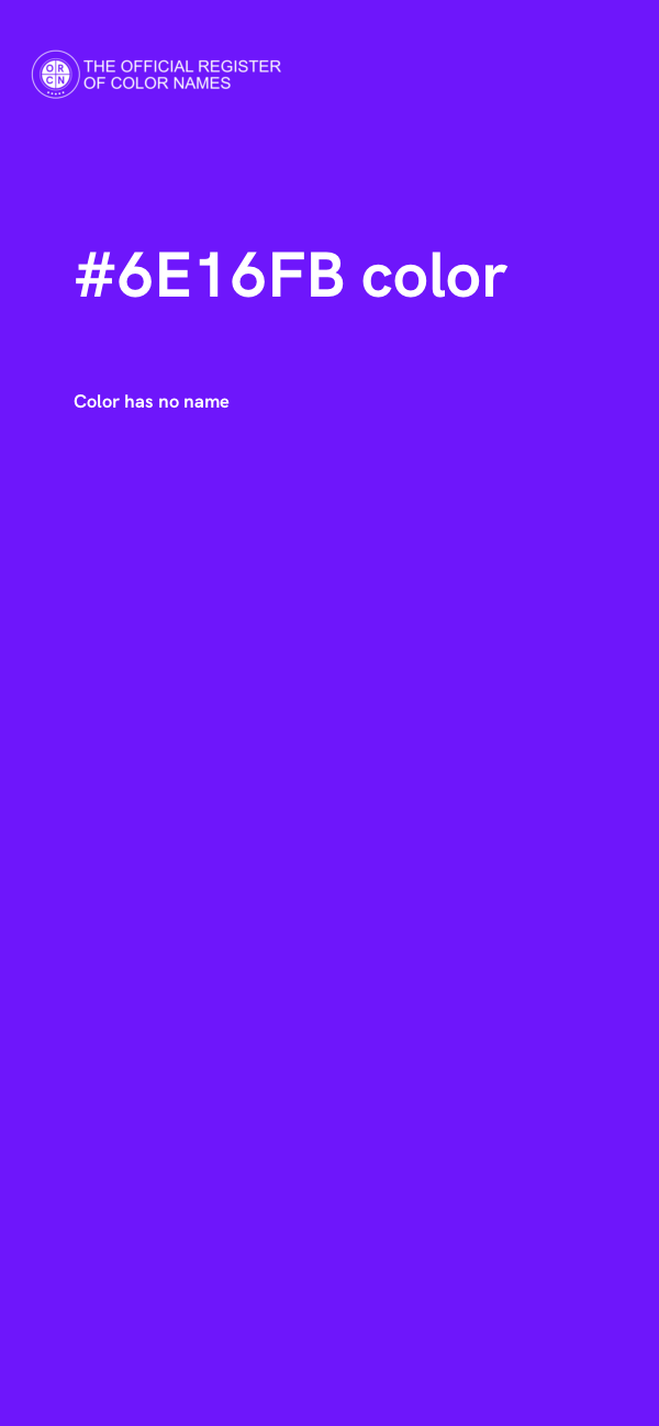 #6E16FB color image