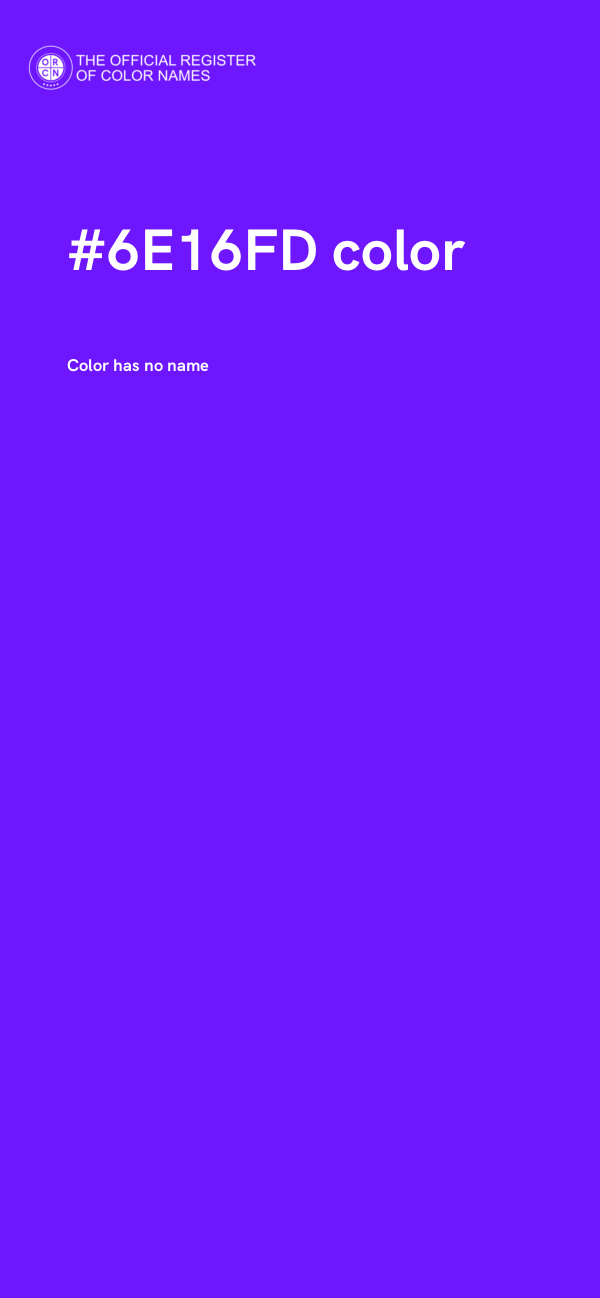 #6E16FD color image