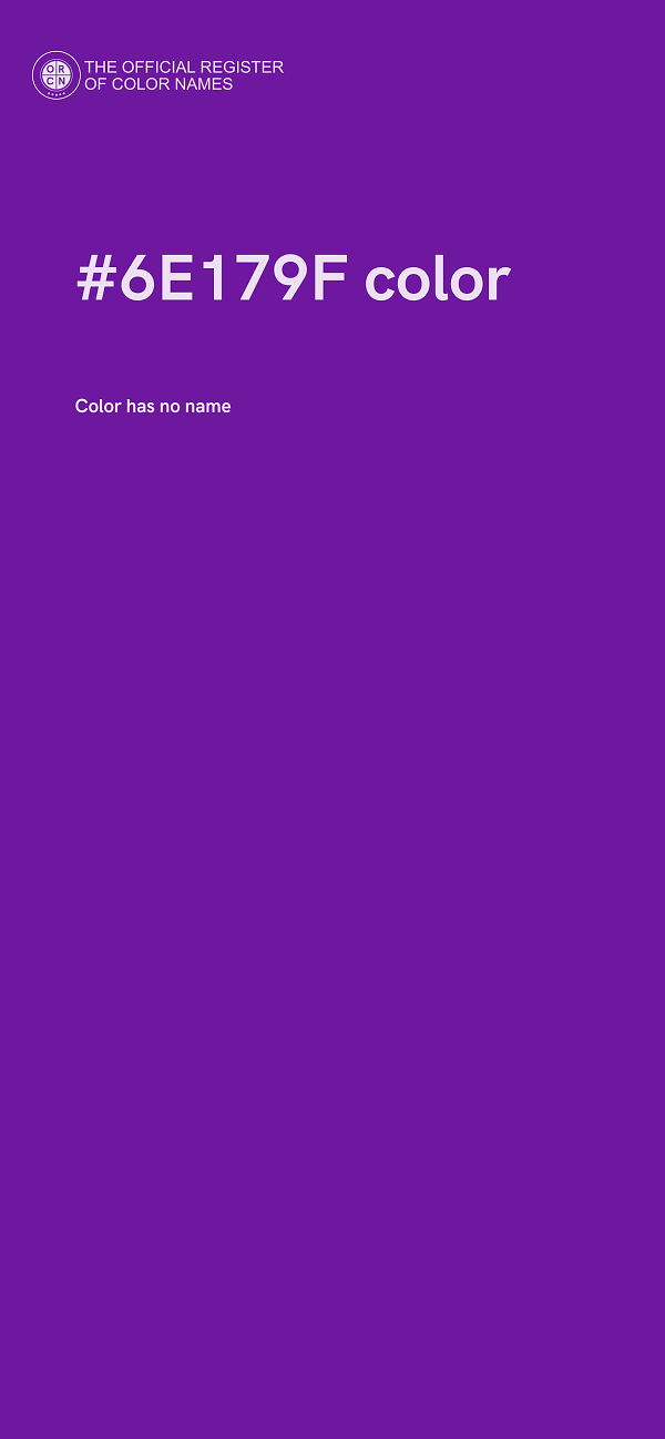 #6E179F color image
