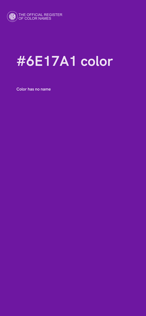 #6E17A1 color image
